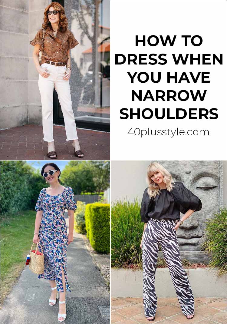 How to dress when you have narrow shoulders | 40plusstyle.com