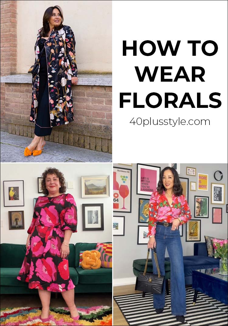 Modern florals: floral dresses and outfits to wear this season | 40plusstyle.com