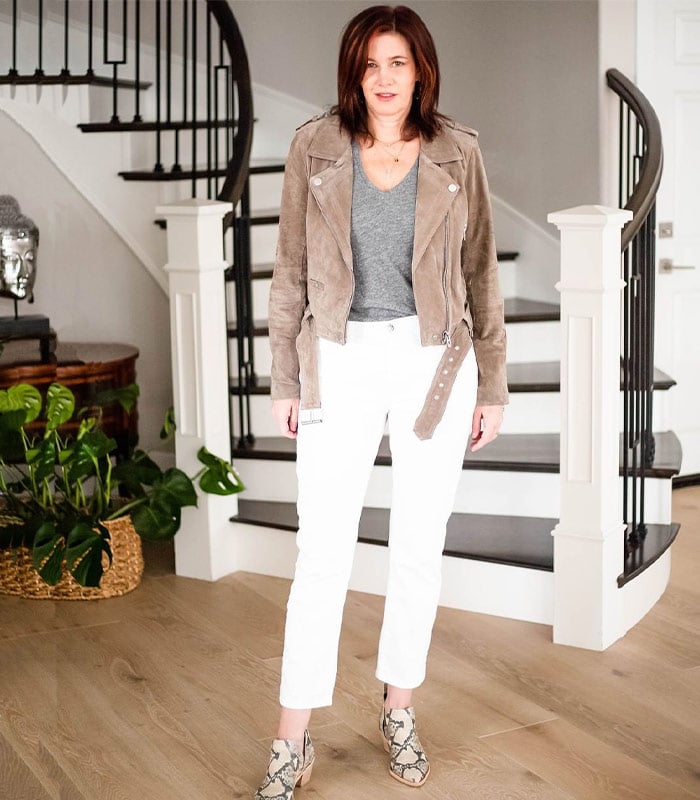 How to wear white pants: Inspiration and ideas | 40plusstyle.com