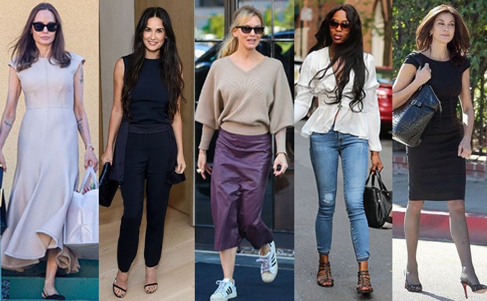 Celebrities with inverted triangle body shapes | 40plusstyle.com