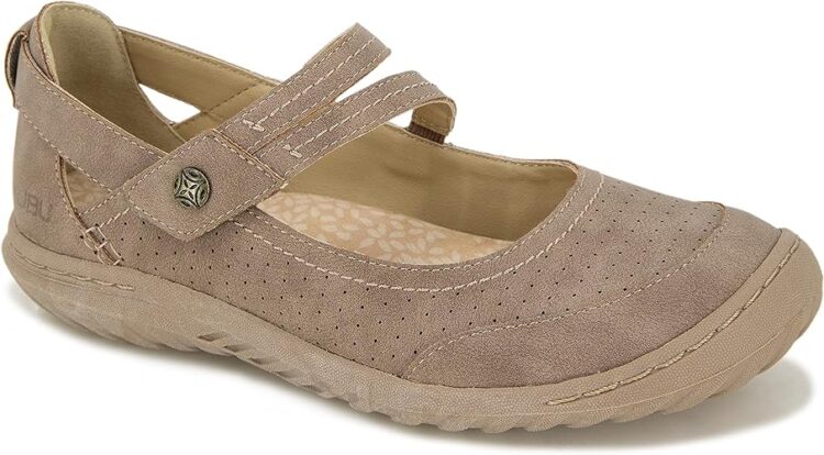 Best shoes for swollen feet - JBU by Jambu Fawn Mary Jane Flat | 40plusstyle.com