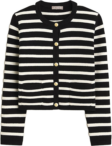 J.Crew Emilie Sweater Lady Jacket | 40plusstyle.com