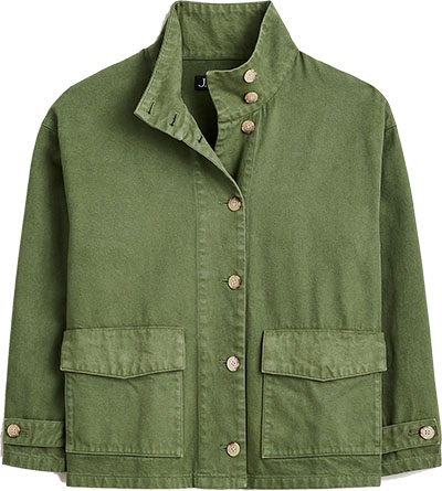 J.Crew Funnel Neck Field Jacket | 40plusstyle.com