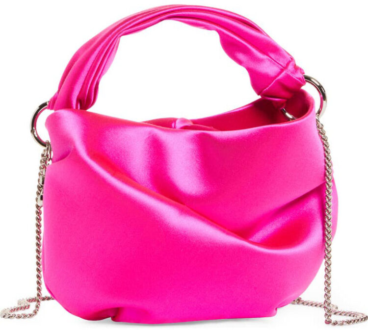 Jimmy Choo Bonny Satin Top Handle Bag | 40plusstyle.com