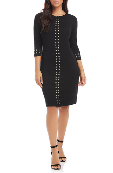 Karen Kane Studded Sheath Dress | 40plusstyle.com