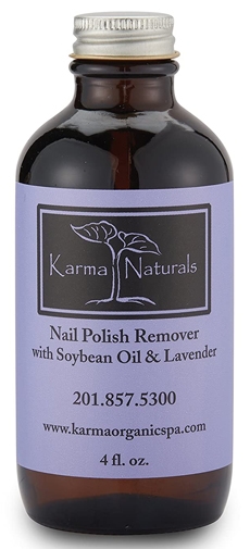 Karma Organic Beauty Natural Soybean Lavender Nail Polish Remover | 40plusstyle.com