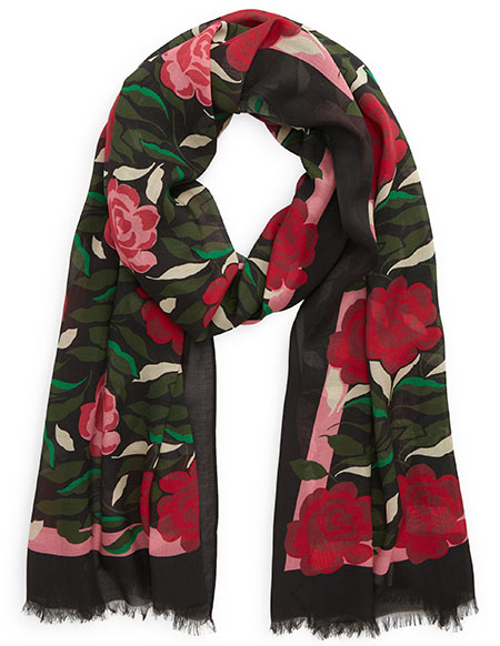 Kate Spade New York Rose Garden Oblong Scarf | 40plusstyle.com