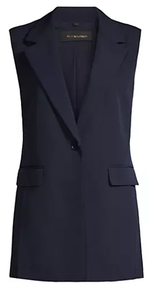 Kobi Halperin Reagan Padded Single-Breasted Vest | 40plusstyle.com