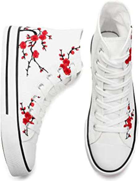 kufeiti High Top Canvas Sneaker | 40plusstyle.com