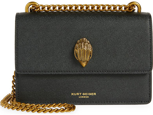 Kurt Geiger London Mini Shoreditch Leather Crossbody Bag | 40plusstyle.com