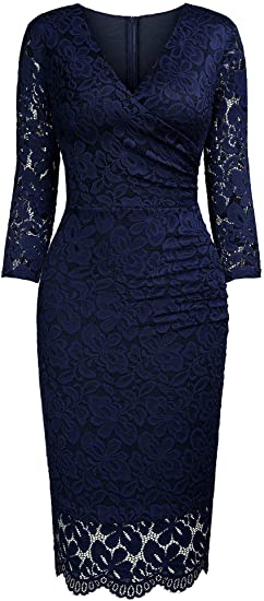 Miusol Lace Evening Pencil Dress | 40plusstyle.com