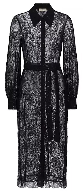 L'AGENCE Frida Lace Dress | 40plusstyle.com