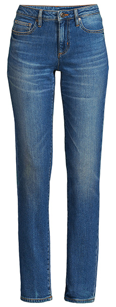 Lands' End Soft Denim Mid Rise Boyfriend Jeans | 40plusstyle.com