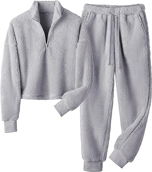 Lianlive Fleece Lounge Set | 40plusstyle.com