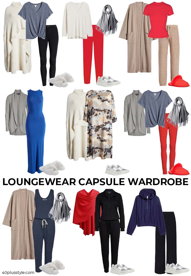 Loungewear capsule wardrobe | 40plusstyle.com