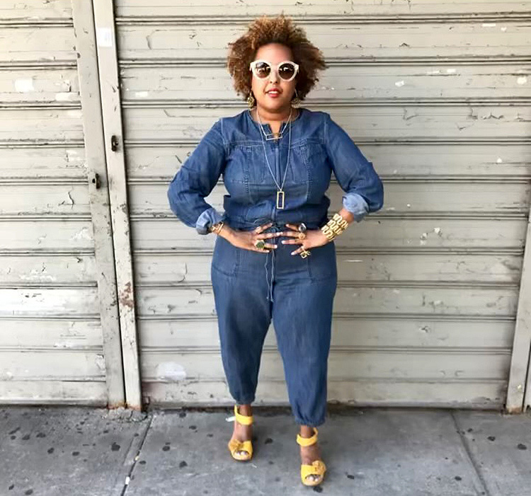 How to dress when you are short - aviod boxiness | Lydia in jumpsuit | 40plusstyle.com