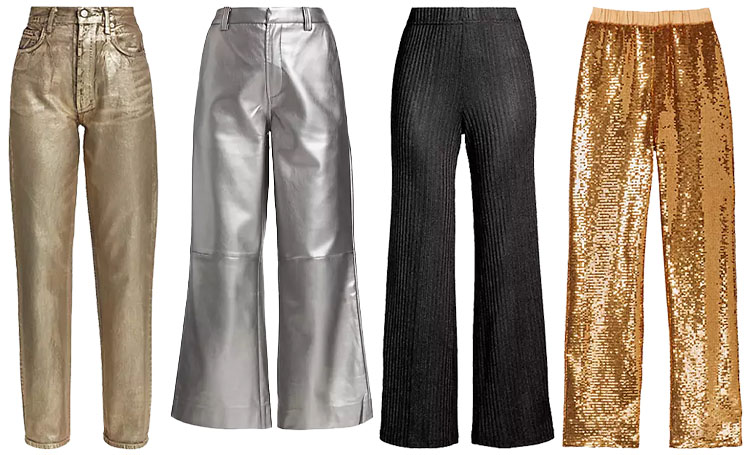 Metallic pants | 40plusstyle.com