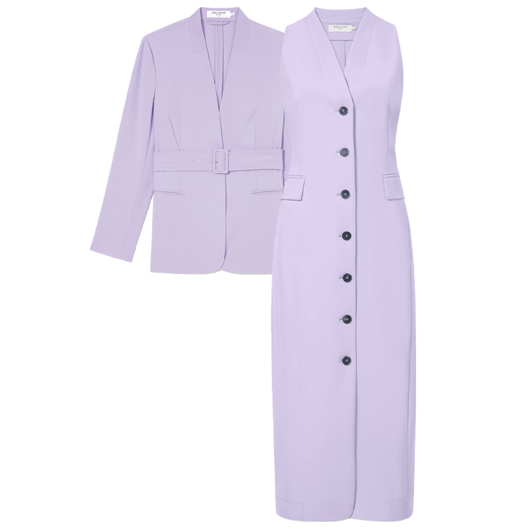 M.M.LaFLeir blazer and dress | 40plusstyle.com