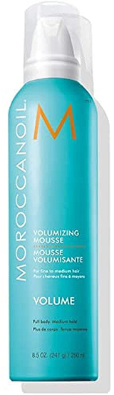 How to make thin hair look thicker - Moroccanoil Volumizing Mousse | 40plusstyle.com