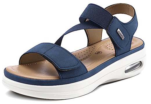 Most comfortable walking shoes - mysoft Air Cushion Walking Sandal | 40plusstyle.com