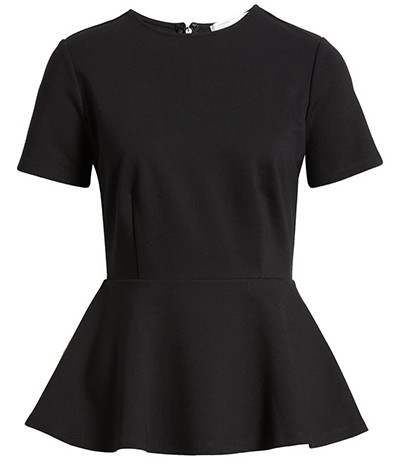 Nordstrom Signature Ponte Peplum Top | 40plusstyle.com