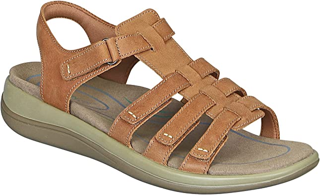 Best shoes for arthritic feet - Orthofeet Amalfi Orthopedic Sandal | 40plusstyle.com