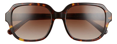 COACH 53mm Gradient Rectangular Sunglasses | 40plusstyle.com