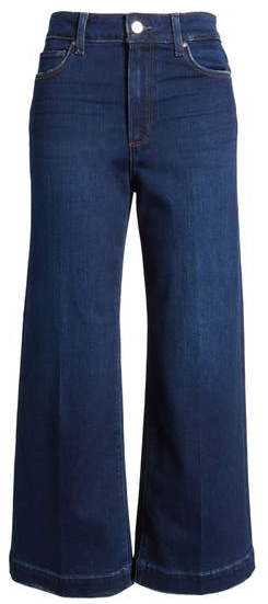 PAIGE Anessa High Waist Wide Leg Jeans | 40plusstyle.com