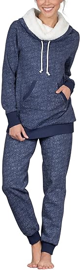 Best pajamas for women - PajamaGram Shearling Rollneck Pajama Set | 40plusstyle.com