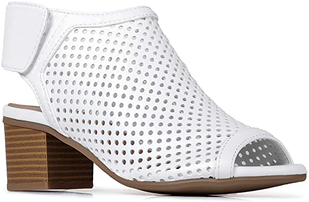 J. Adams Maddie Peep Toe Bootie | 40plusstyle.com