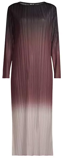 Dresses to hide your tummy: Misook Ombré Pleated Midi-Dress | 40plusstyle.com