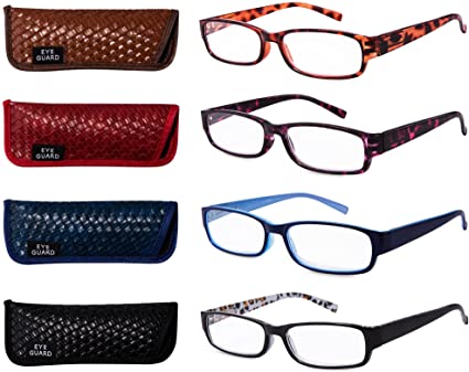 EYEGUARD 4 Pack Reading Glasses | 40plusstyle.com