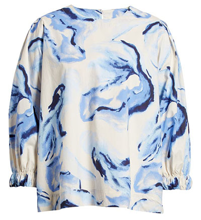 Masai Copenhagen Becca Print Top | 40plusstyle.com