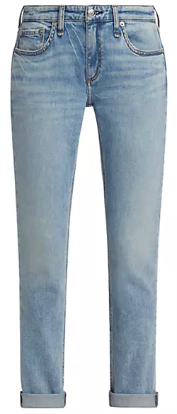 rag & bone Dre Low-Rise Slim Boyfriend Jeans | 40plusstyle.com