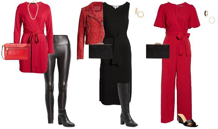 Red and black outfit ideas | 40plusstyle.com