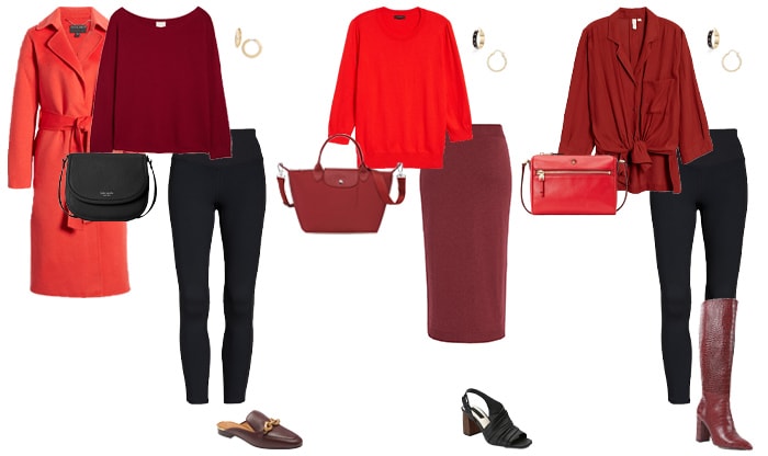 How to wear red and burgundy | 40plusstyle.com