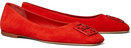 Tory Burch square toe ballet flat | 40plusstyle.com