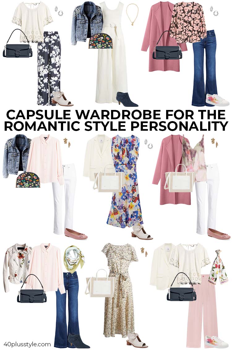 Romantic style capsule wardrobe | 40plusstyle.com