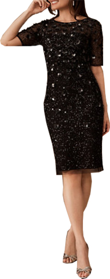 Adrianna Papell Petaluma Sequin Dress | 40plusstyle.com