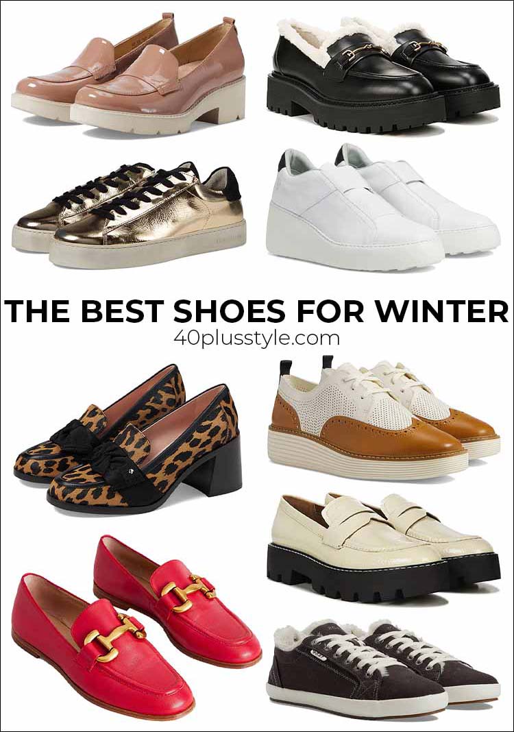 The best shoes for winter (that aren't boots) | 40plusstyle.com