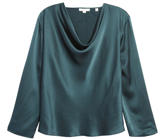 Vince Cowl Neck Silk Blouse | 40plusstyle.com