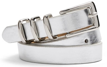 Topshop metallic belt | 40plusstyle.com