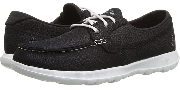 Skechers Go Walk Lite-Eclipse Boat Shoe | 40plusstyle.com