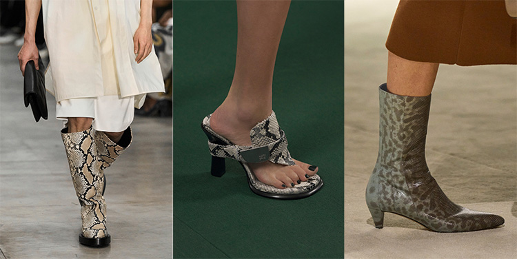 Shoe trends 2024: Snake print | 40plusstyle.com