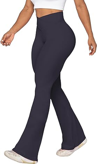 Sunzel Tummy Control Flare Pants | 40plusstyle.com