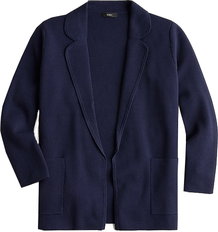 J.Crew Sweater Blazer | 40plusstyle.com