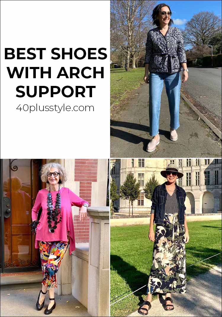 Best shoes with arch support - comfortable walking shoes to walk in all day | 40plusstyle.com