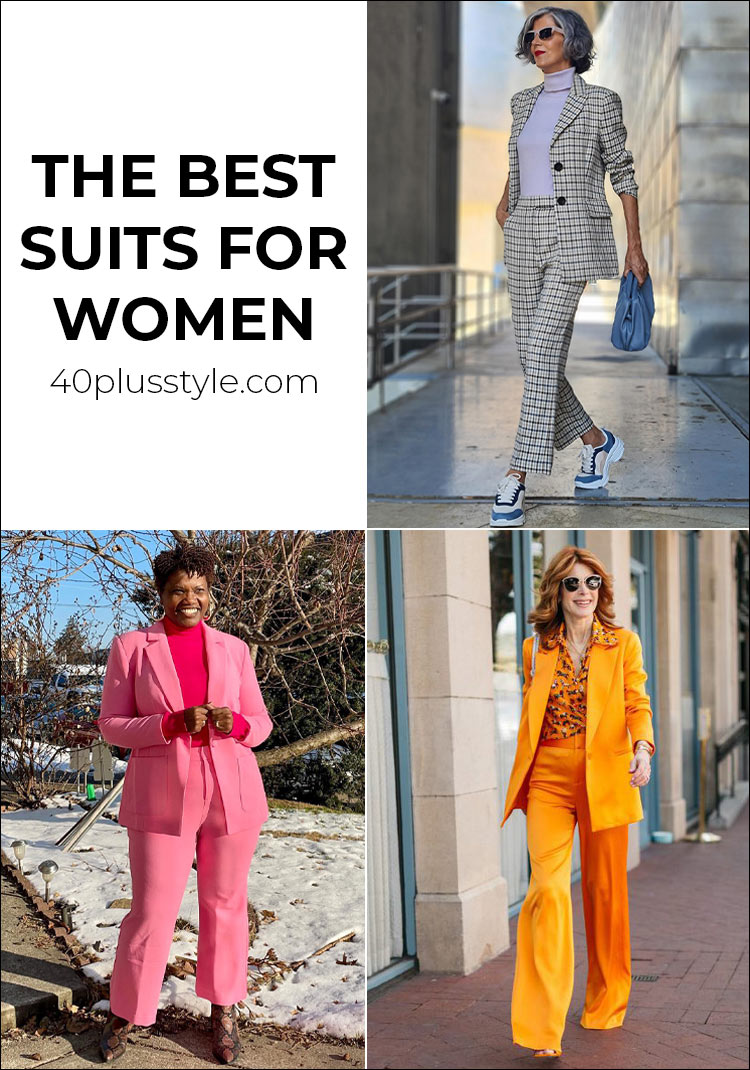 The best suits for women to feel your most confident | 40plusstyle.com