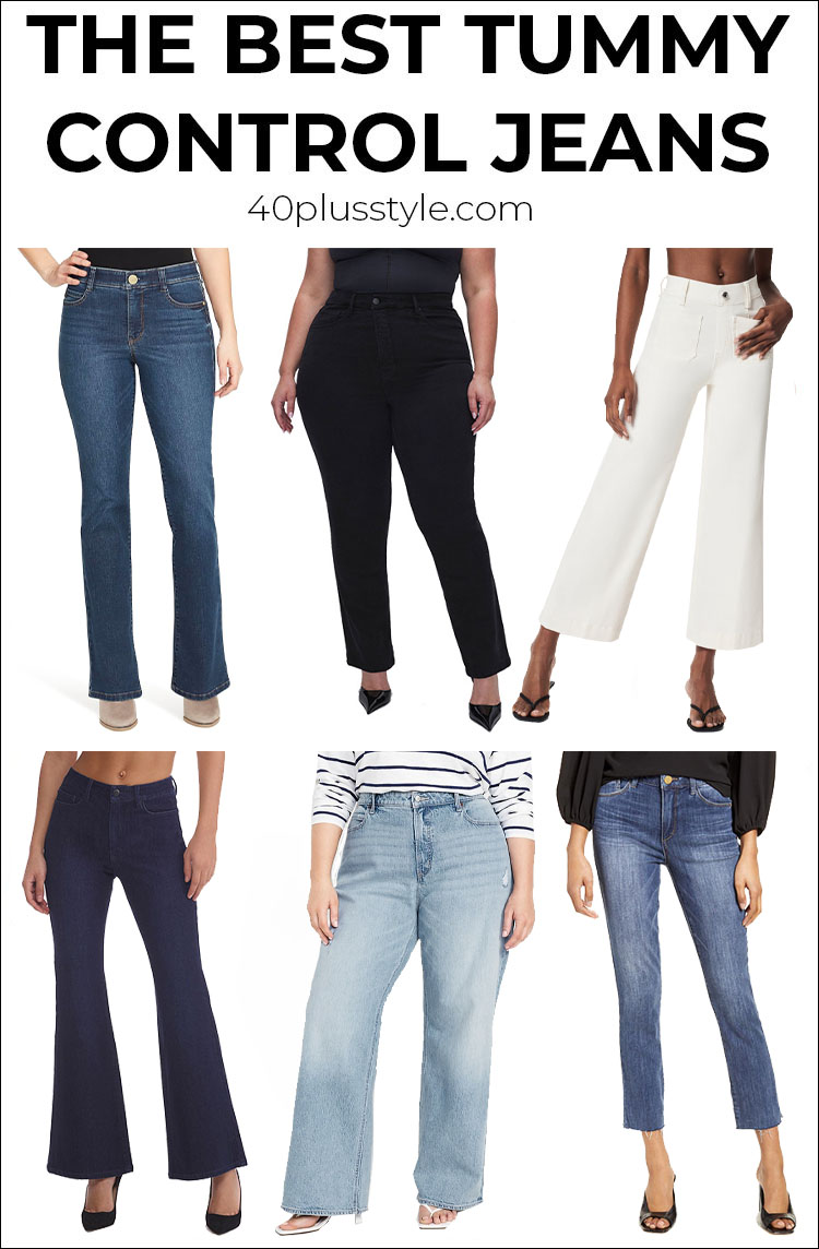 The best tummy control jeans to give you a smoother look | 40plusstyle.com