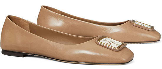 Tory Burch Georgia Ballet Flats | 40plusstyle.com